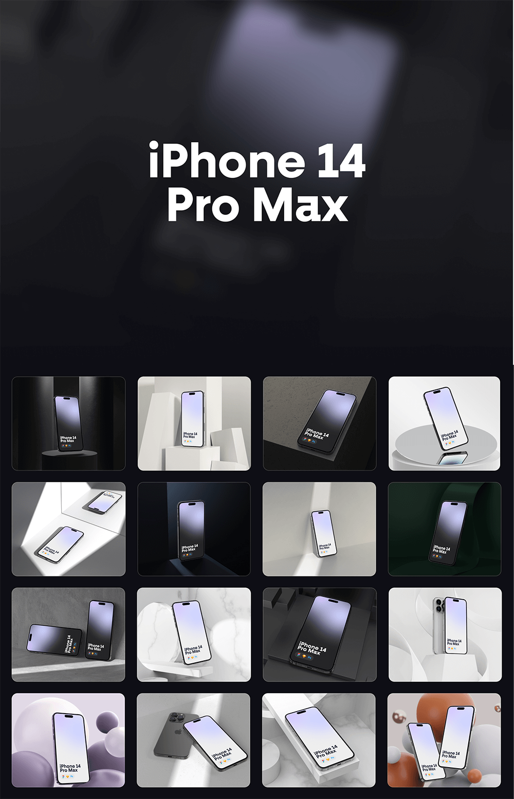iPhone 14 Pro Max样机合集 样机素材 第1张
