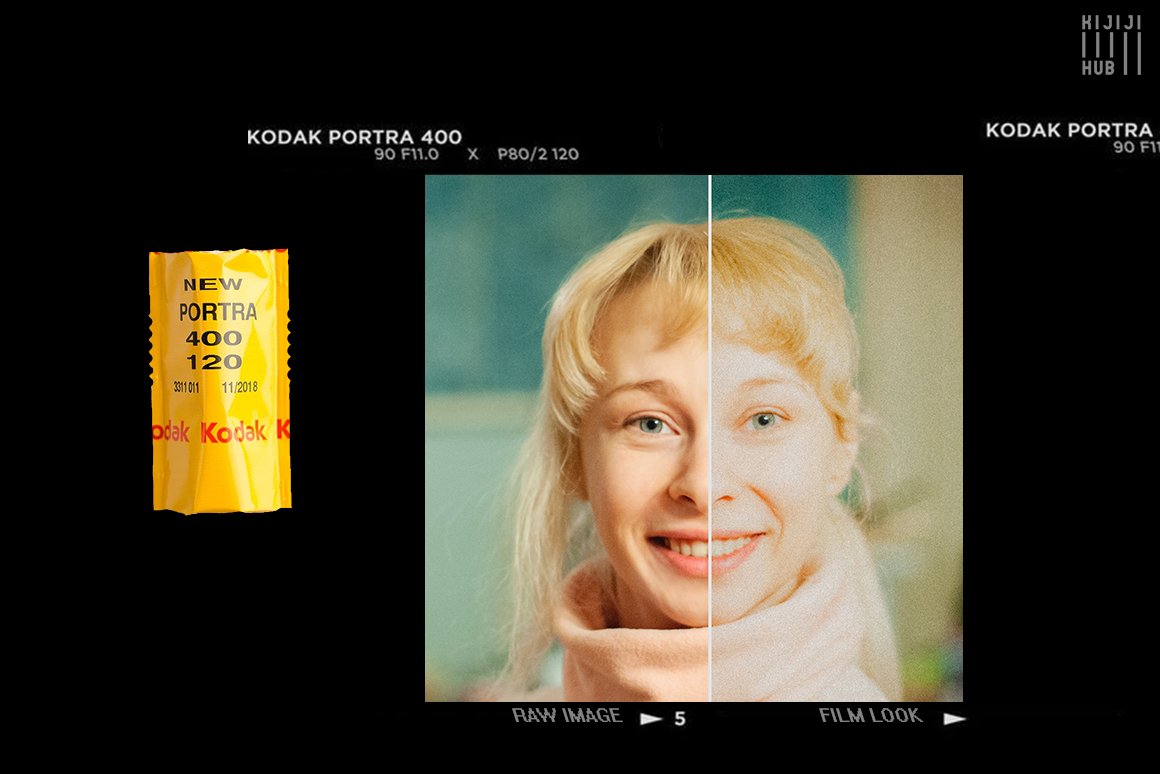 10款柯达人像胶卷真实模拟后期一键真实胶卷效果LR预设 KijijiHub Kodak Film Looks for Portraits 插件预设 第2张