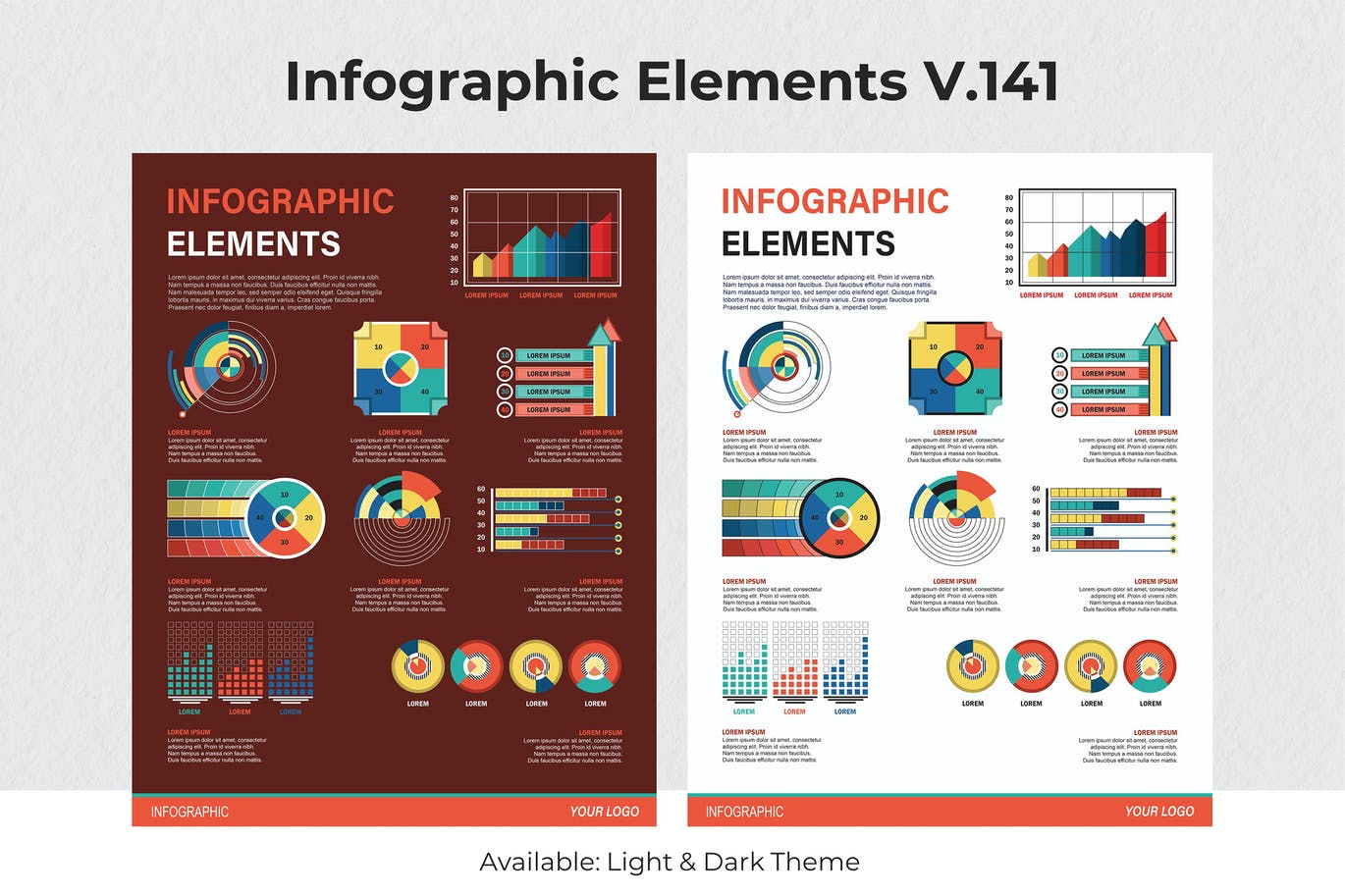 可视化数据信息图表元素素材v141 Infographic Elements Ver. 141 幻灯图表 第1张
