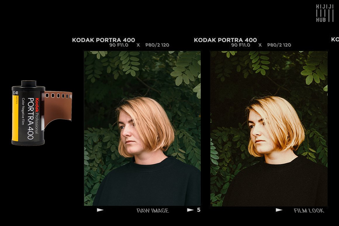 10款柯达人像胶卷真实模拟后期一键真实胶卷效果LR预设 KijijiHub Kodak Film Looks for Portraits 插件预设 第3张