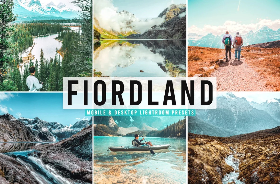 青绿调高质量室外旅行旅拍风景景观旅行度假LR调色预设 Fiordland Pro Lightroom Presets 插件预设 第1张