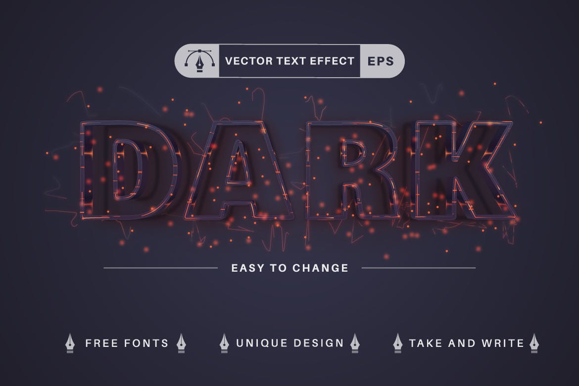 10个万圣节主题矢量文本效果字体样式 Set 10 Halloween Text Effects, Font Styles 插件预设 第11张