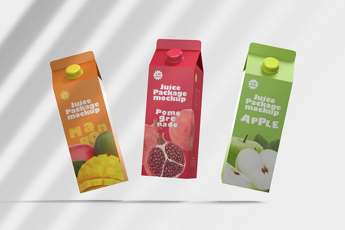果汁盒产品包装设计样机 Juice Box Mockup 样机素材 第7张