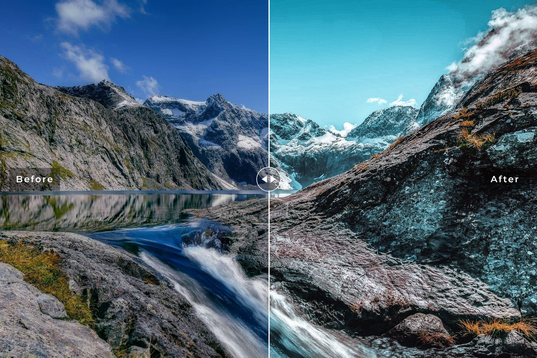 青绿调高质量室外旅行旅拍风景景观旅行度假LR调色预设 Fiordland Pro Lightroom Presets 插件预设 第3张