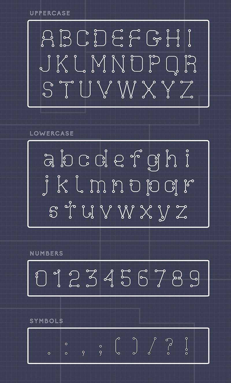 Metro 2.0创意有趣的英文字体，免费可商用 设计素材 第3张