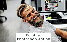 绘画效果照片处理Photoshop动作 Painting Photoshop Action