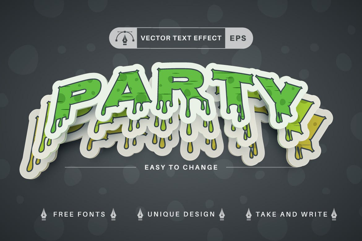 10个万圣节主题矢量文本效果字体样式 Set 10 Halloween Text Effects, Font Styles 插件预设 第4张