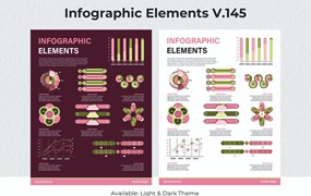 可视化数据信息图表元素素材v145 Infographic Elements Ver. 145