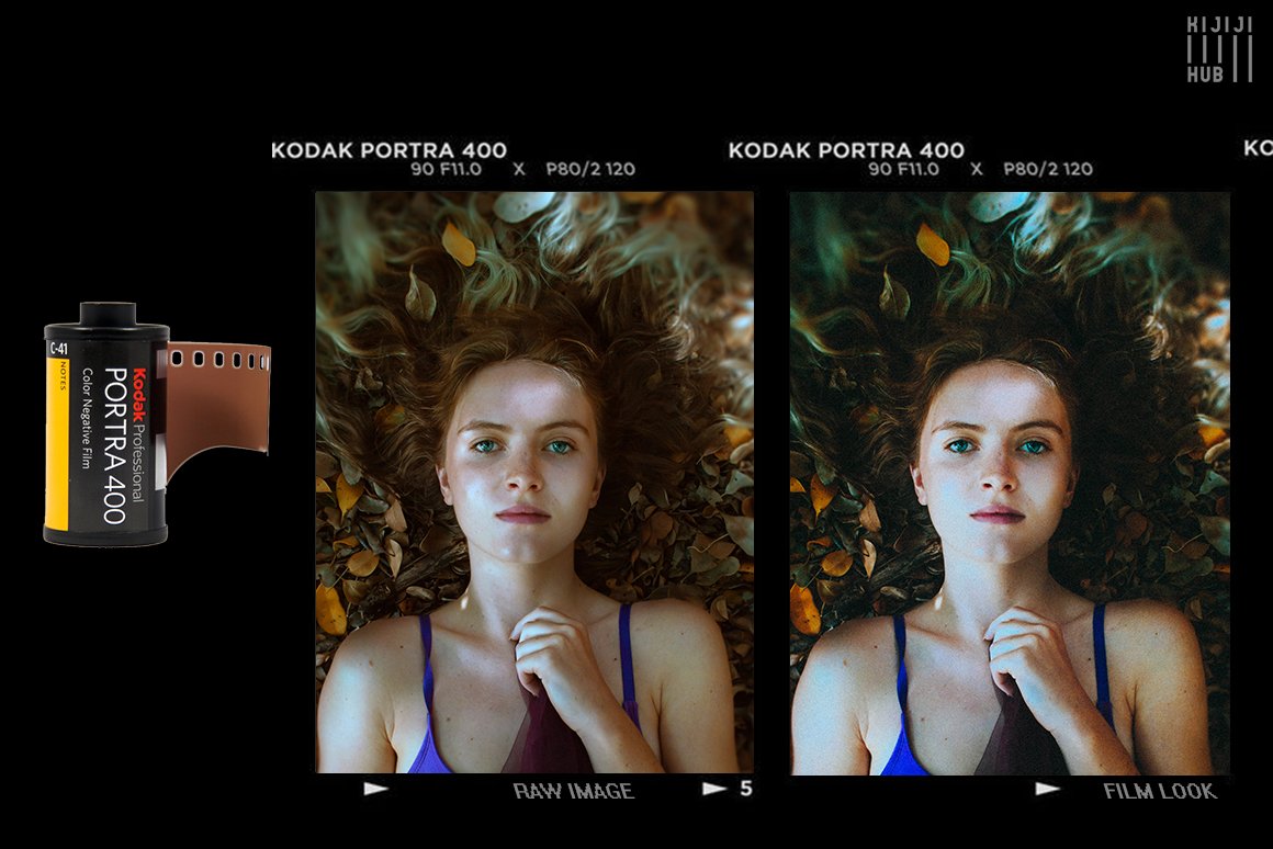 10款柯达人像胶卷真实模拟后期一键真实胶卷效果LR预设 KijijiHub Kodak Film Looks for Portraits 插件预设 第4张