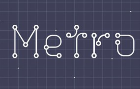Metro 2.0创意有趣的英文字体，免费可商用
