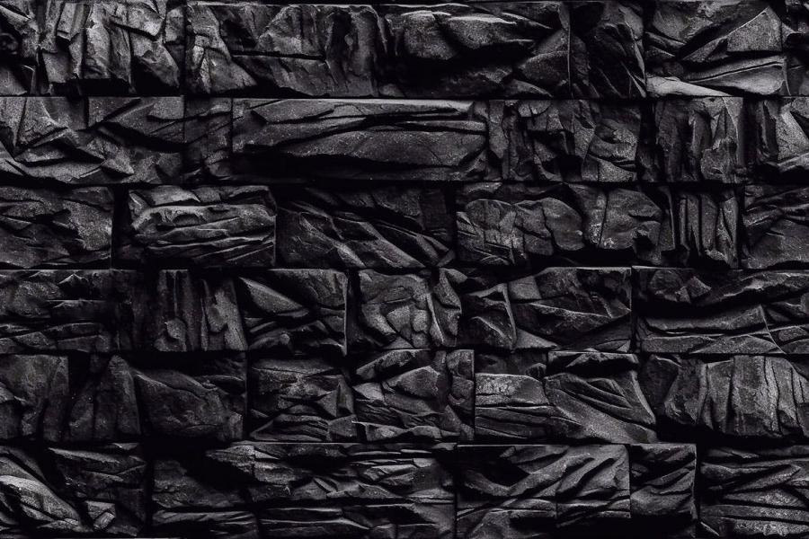 背景素材-3D抽象黑色石头砖墙无缝拼接背景图片素材 图片素材 第8张