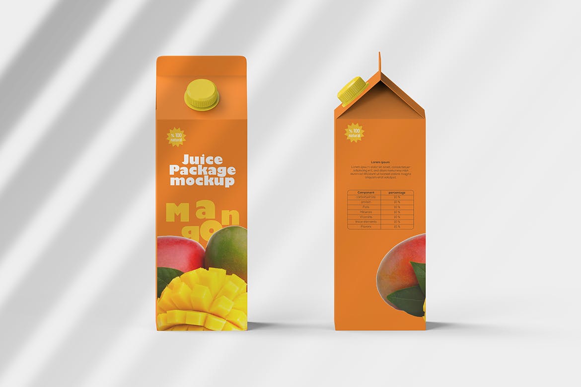 拧盖果汁盒包装设计样机 Juice Box Mockup 样机素材 第4张