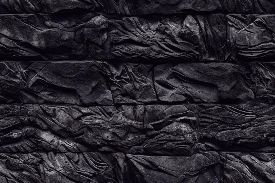 背景素材-3D抽象黑色石头砖墙无缝拼接背景图片素材 图片素材 第9张