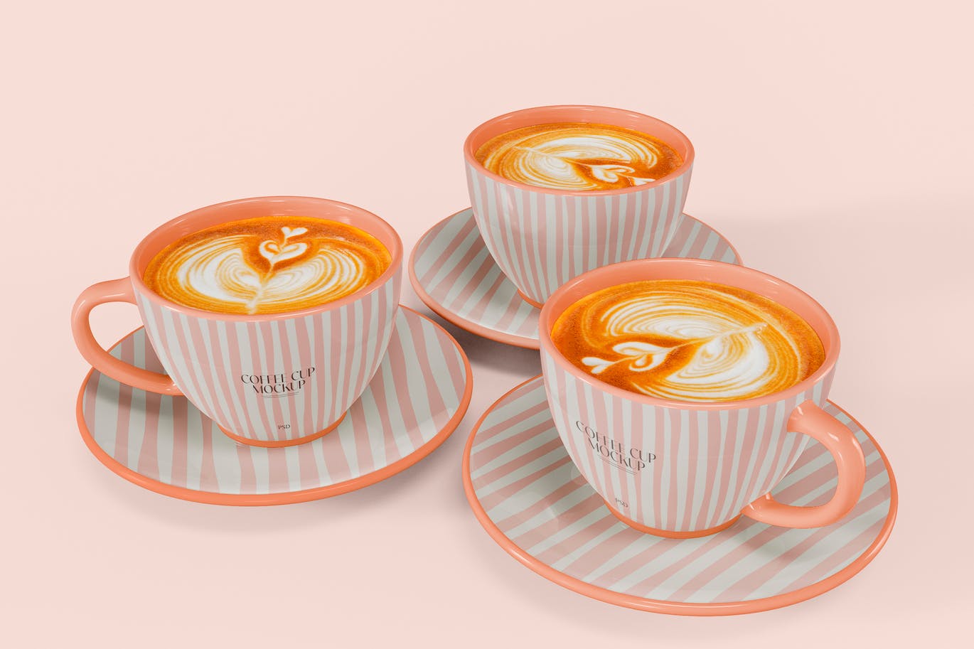 陶瓷咖啡杯设计样机图 Ceramic Mugs Mockup 样机素材 第1张