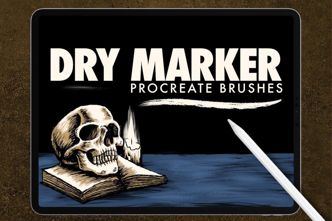 干式记号笔Procreate绘画笔刷素材 Dans Dry Marker Brush Procreate 笔刷资源 第1张