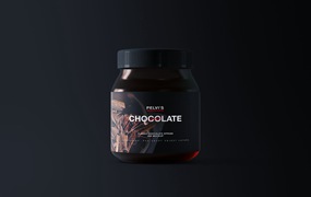 巧克力酱罐包装样机 Chocolate Jar Mockup