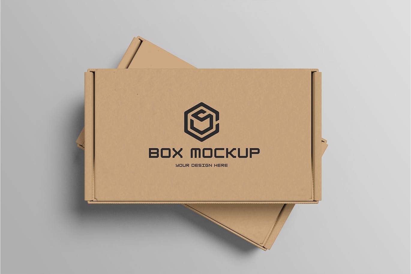 牛皮纸盒子包装样机 Box Packaging Mockup 样机素材 第4张