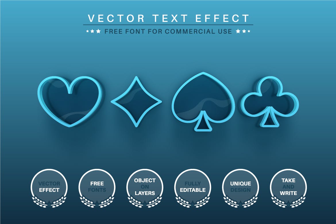 蓝色水滴矢量文字效果字体样式 Drop Water – Editable Text Effect, Font Style 插件预设 第4张