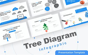 树形图PPT模板 Tree Diagram PowerPoint Template