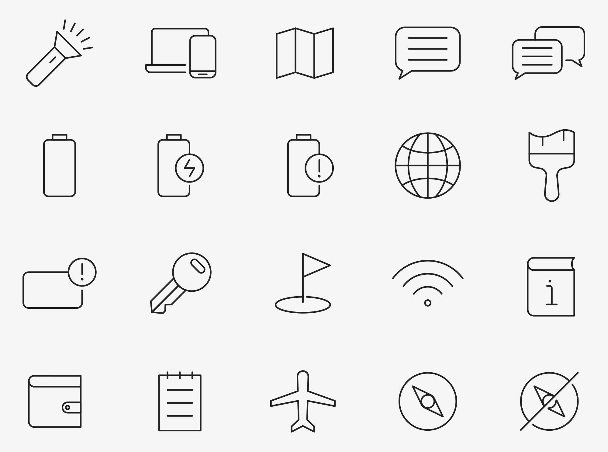 80个UI界面图标 80 Interface Icons 图标素材 第1张