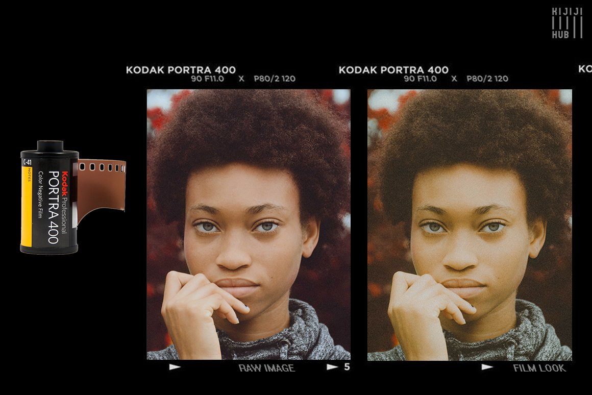 10款柯达人像胶卷真实模拟后期一键真实胶卷效果LR预设 KijijiHub Kodak Film Looks for Portraits 插件预设 第5张