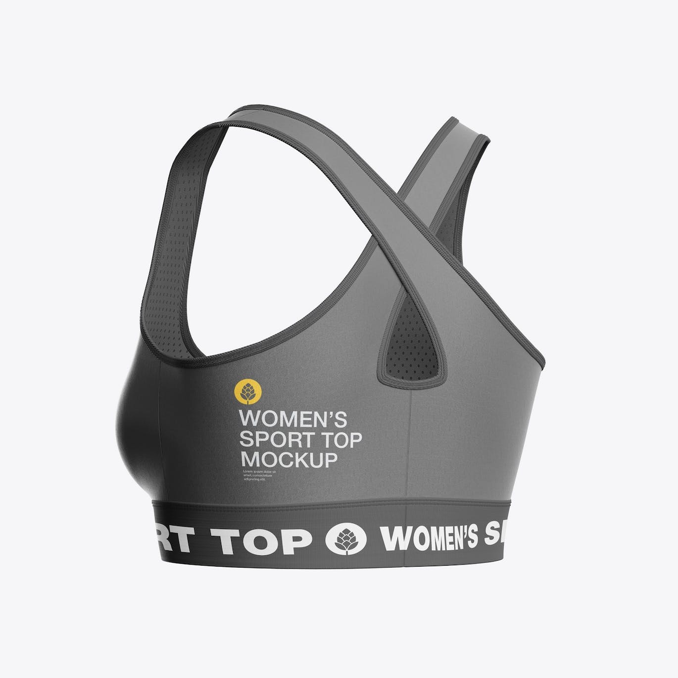 女子运动内衣品牌设计样机 Women’s Sports Top Mockup 样机素材 第5张