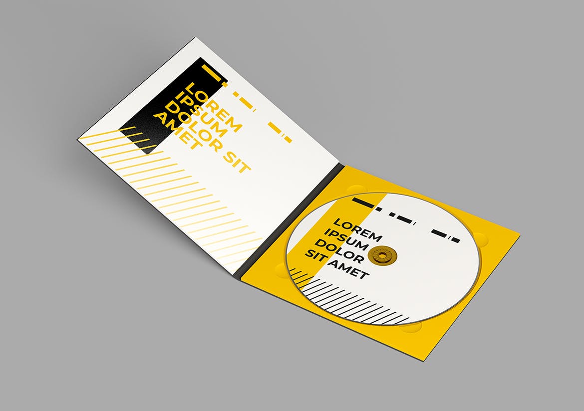 音乐CD封面设计样机图集 CD Cover Mockup Set 样机素材 第8张