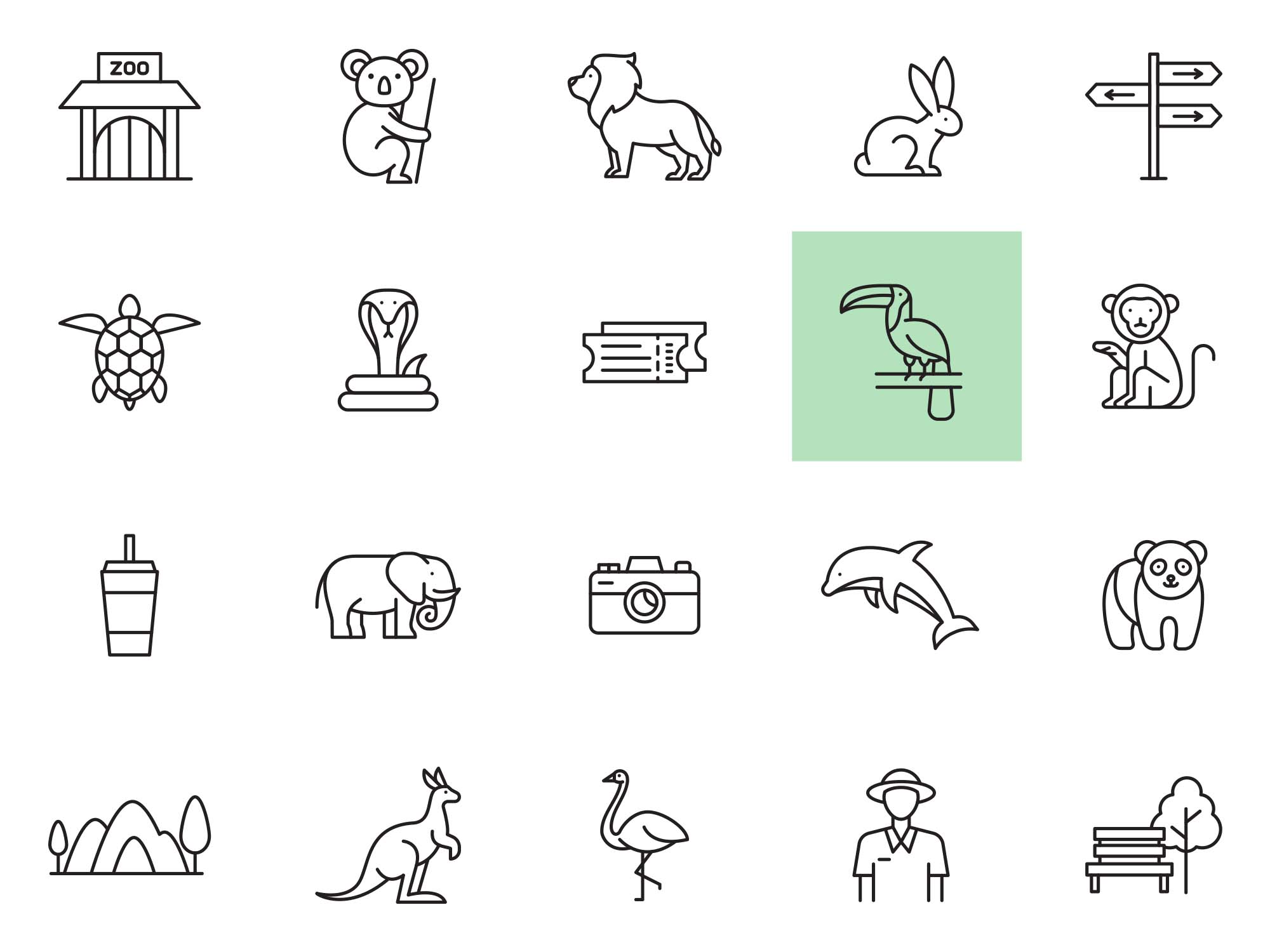 动物矢量图标 Animal Vector Icons 图标素材 第1张