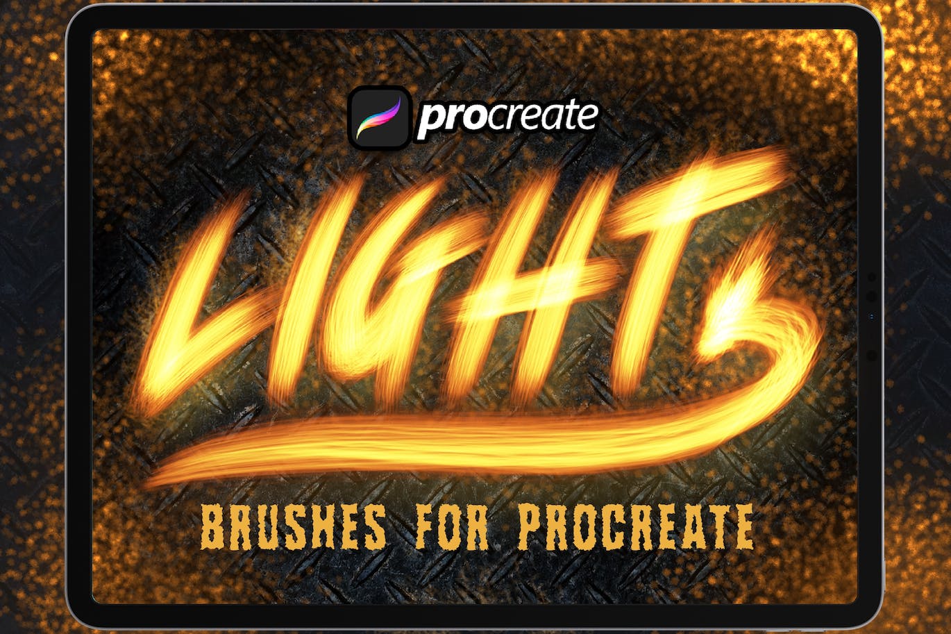 光线Procreate绘画笔刷素材 Dans Light Brush Procreate 笔刷资源 第1张
