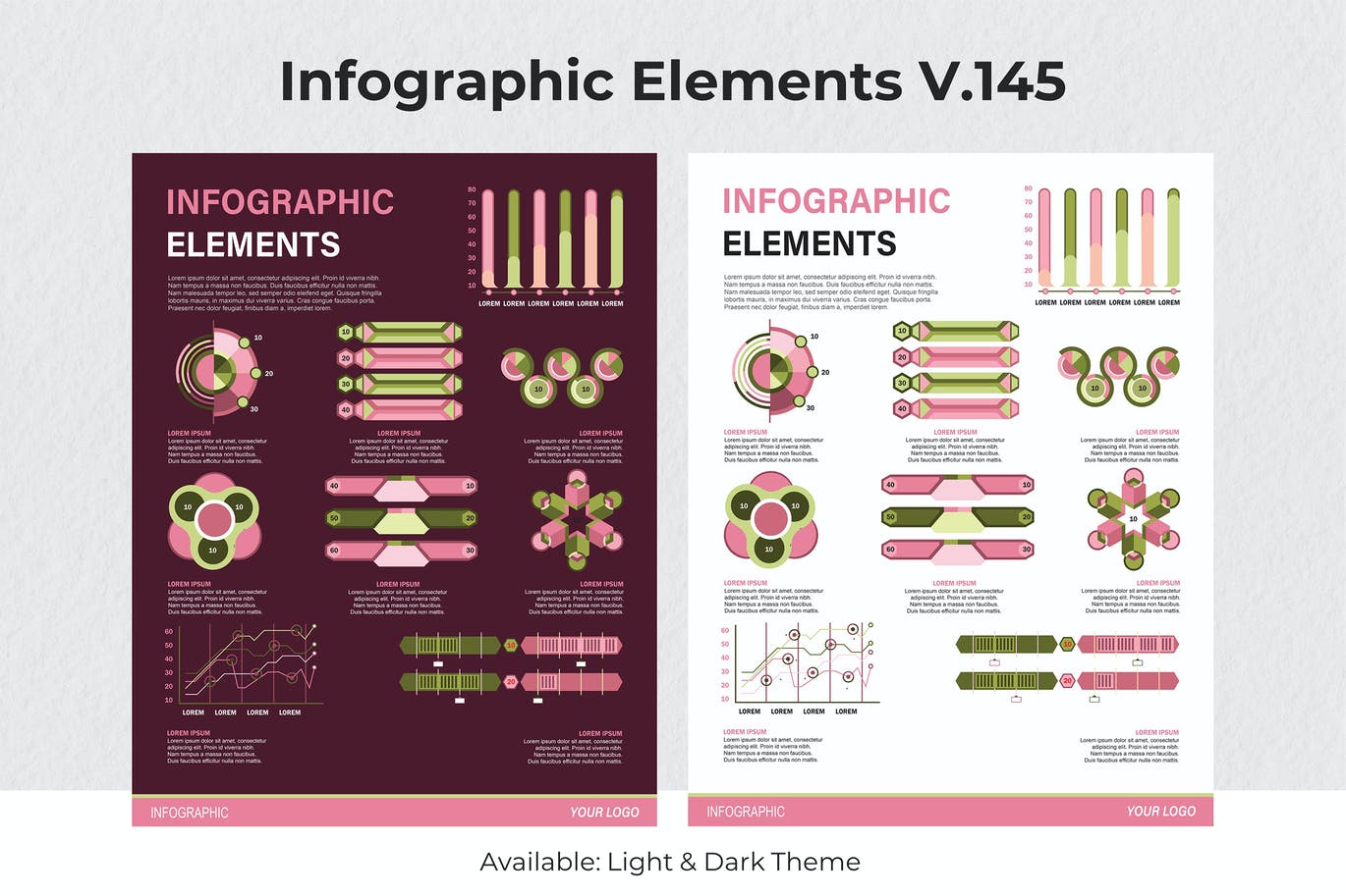 可视化数据信息图表元素素材v145 Infographic Elements Ver. 145 幻灯图表 第1张