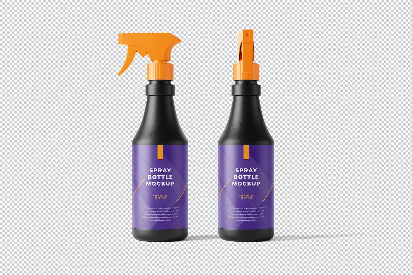 喷雾清洁剂瓶包装设计样机图 Spray Bottle Mockup 样机素材 第5张