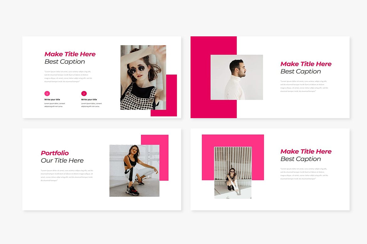 时尚服装展示谷歌幻灯片创意模板 Vella Fashion Google Slide 幻灯图表 第5张