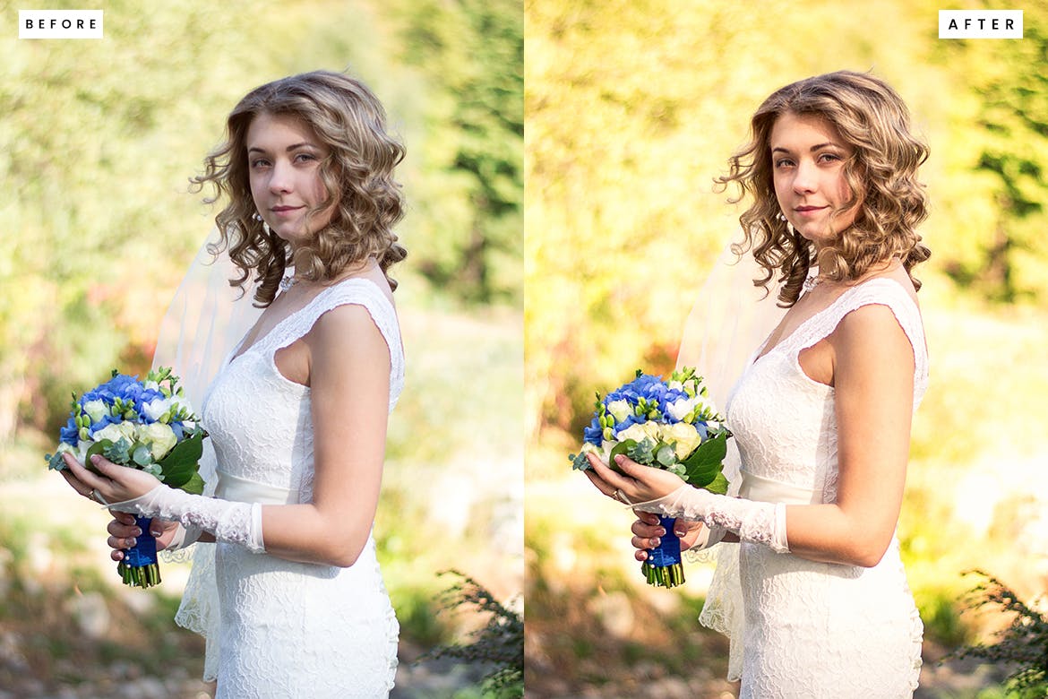 婚礼照片调色处理Photoshop动作 Wedding Photoshop Action 插件预设 第3张