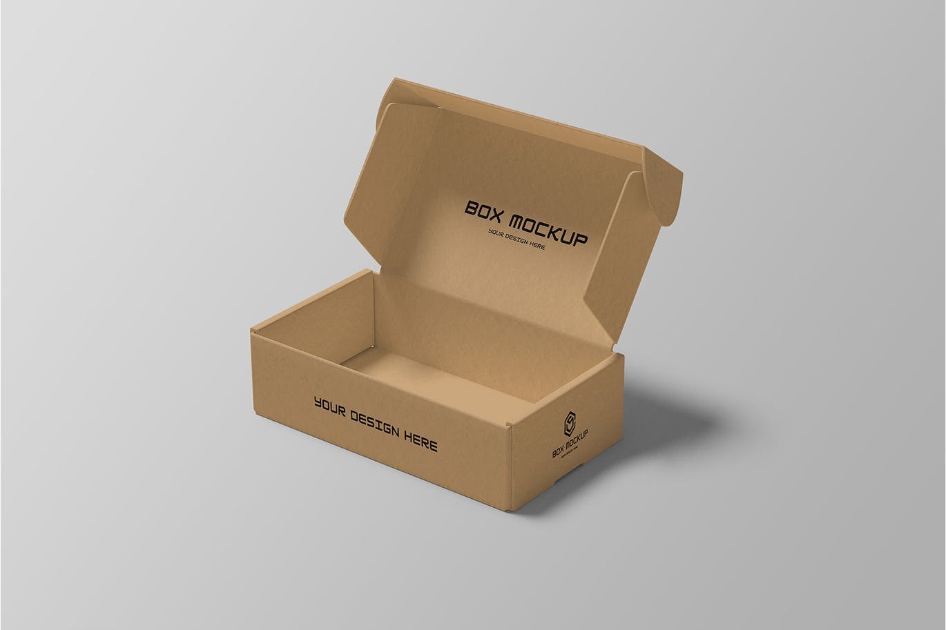 牛皮纸盒子包装样机 Box Packaging Mockup 样机素材 第3张