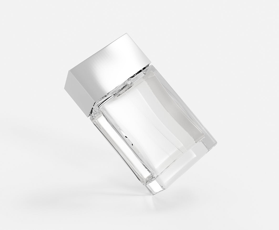透明玻璃香水瓶设计样机图 Perfume Bottle Mockup 样机素材 第2张