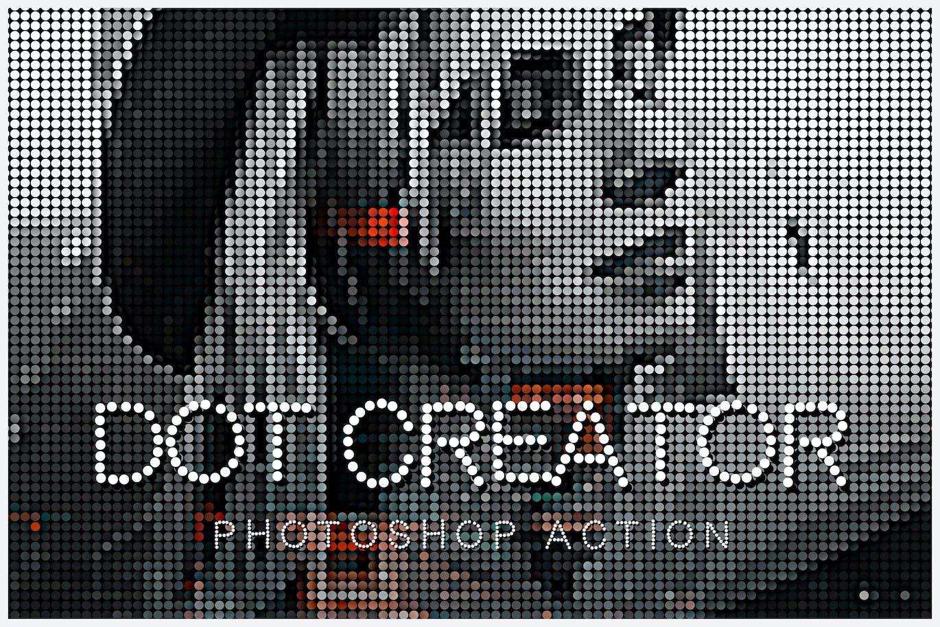 像素点画照片处理效果PS动作模板 Dot Creator – Photoshop Action 插件预设 第1张