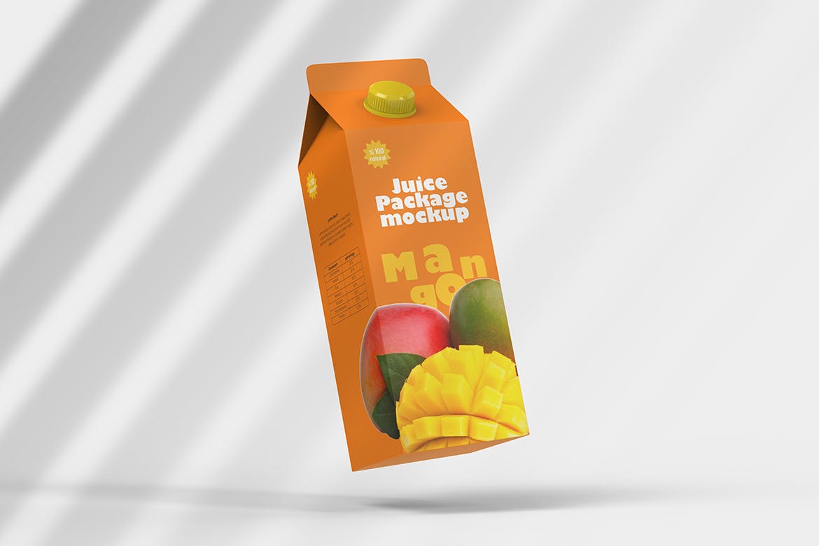 果汁/牛奶盒包装设计样机 Juice Box Mockup 样机素材 第3张