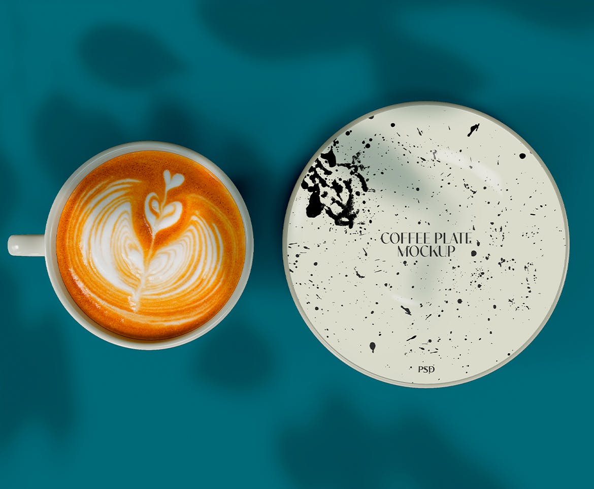 陶瓷咖啡杯托盘设计样机图 Ceramic Mugs Mockup 样机素材 第3张