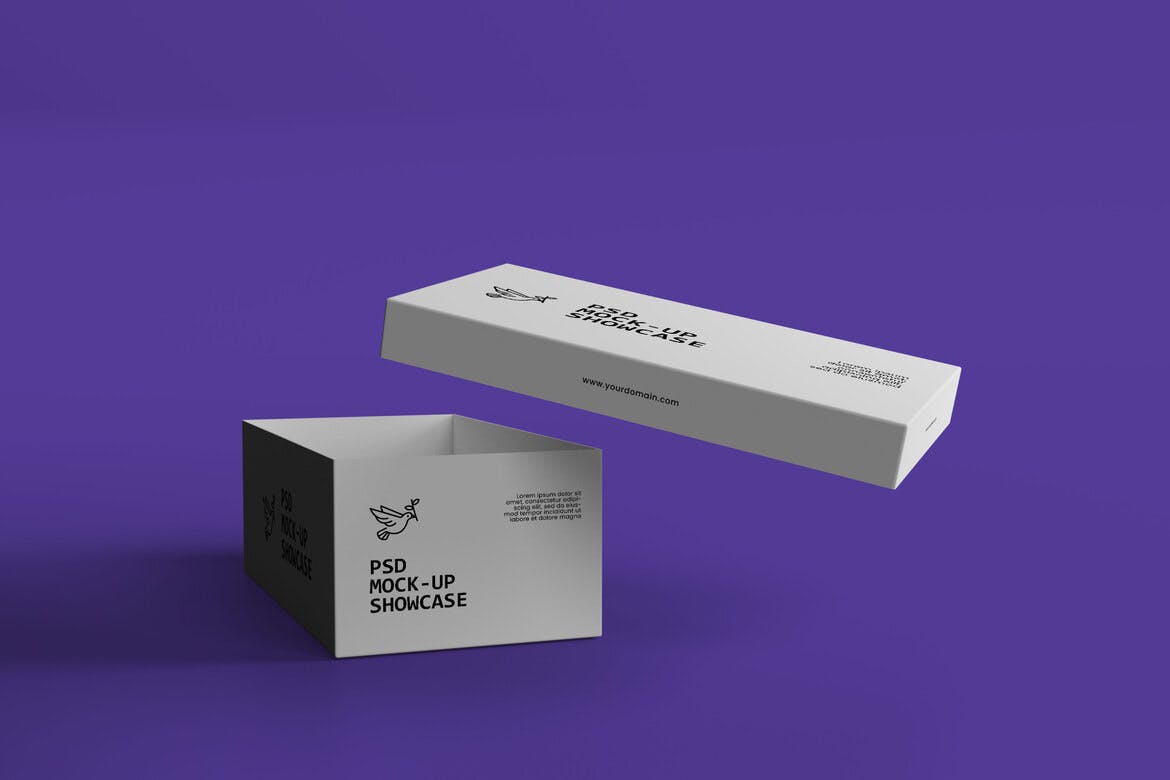 盒子外观包装设计样机 Box Packaging mockup 样机素材 第4张