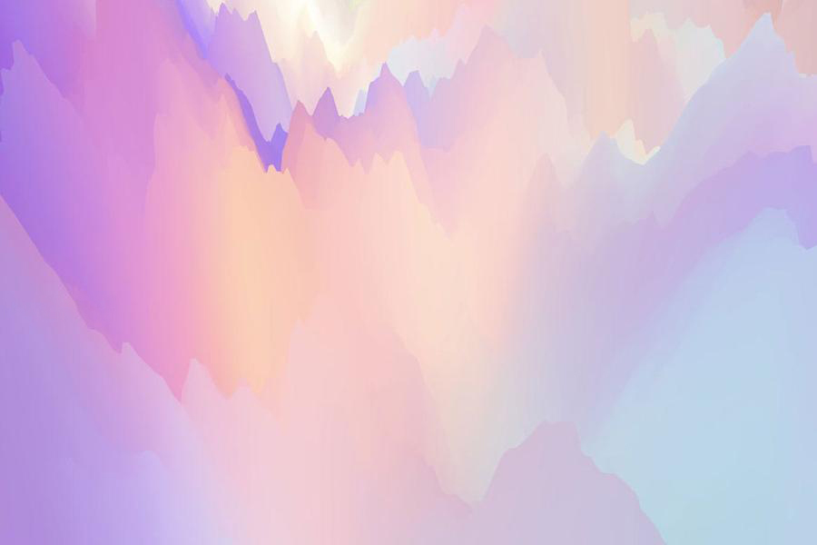 背景素材-彩虹色云彩山体渐变叠加剪影背景JPG素材 图片素材 第6张