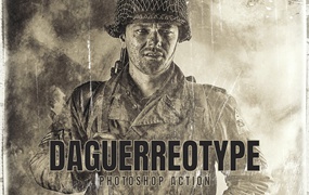 银版摄影照片处理效果PS动作模板 Daguerreotype – Photoshop Action