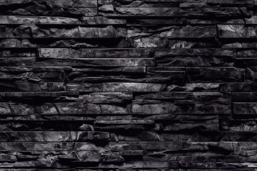 背景素材-3D抽象黑色石头砖墙无缝拼接背景图片素材 图片素材 第6张
