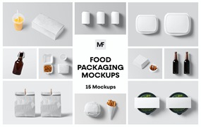 食品包装设计展示样机套件 Food Packaging Mockups