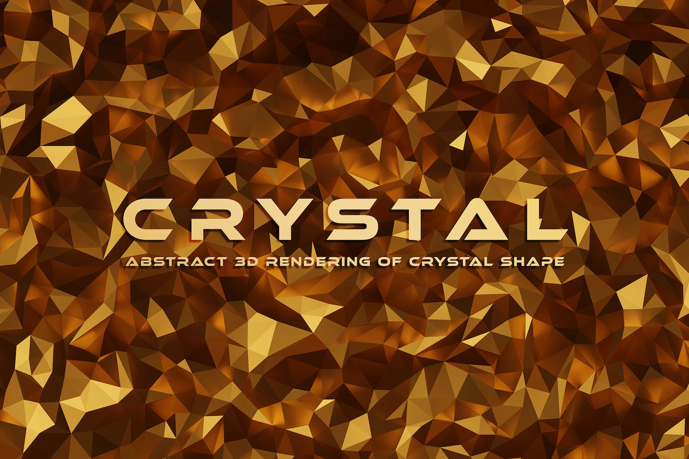 水晶金色抽象背景 Crystal Gold Abstract Background 图片素材 第1张
