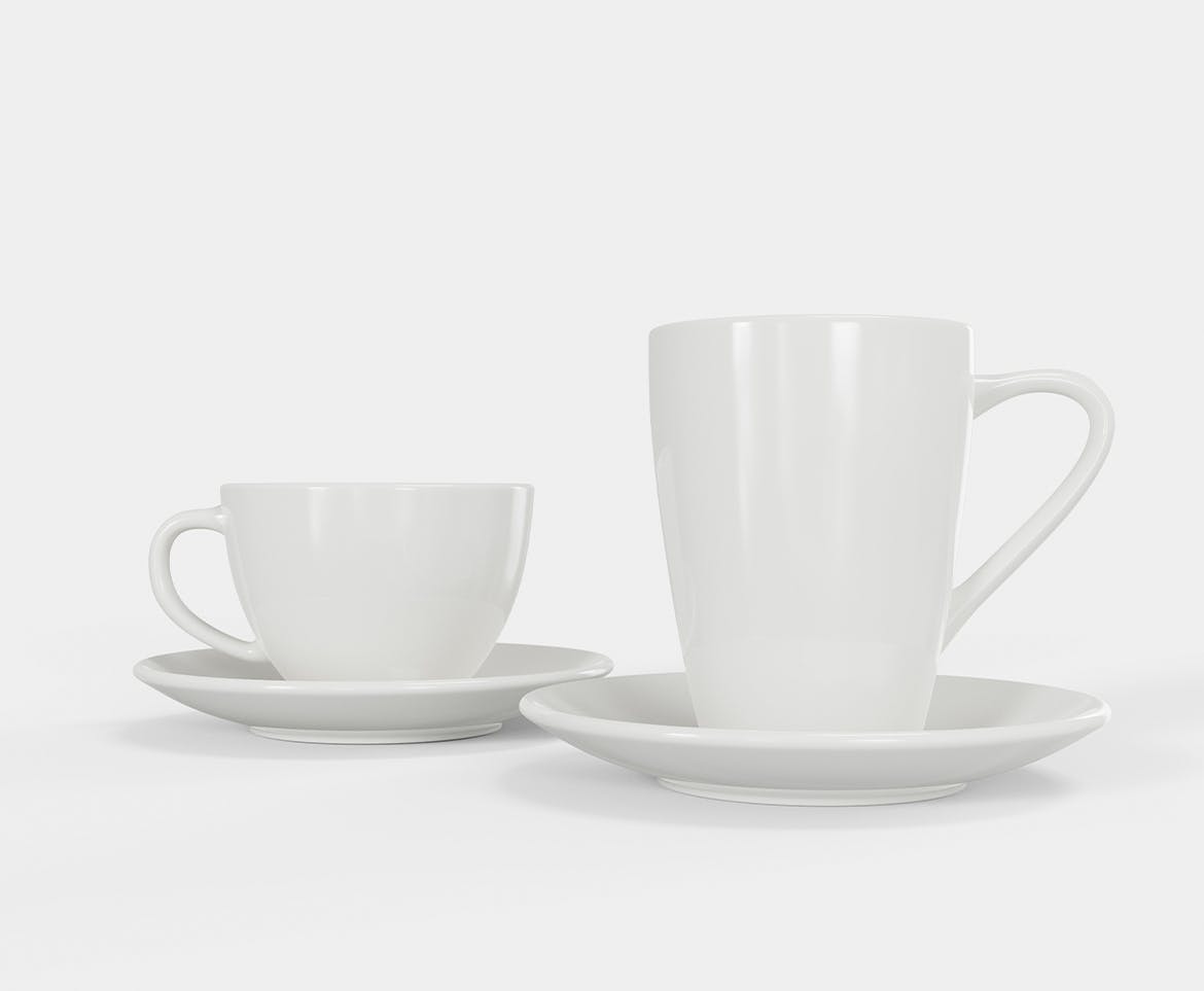 陶瓷杯身设计样机图 Ceramic Mugs Mockup 样机素材 第3张