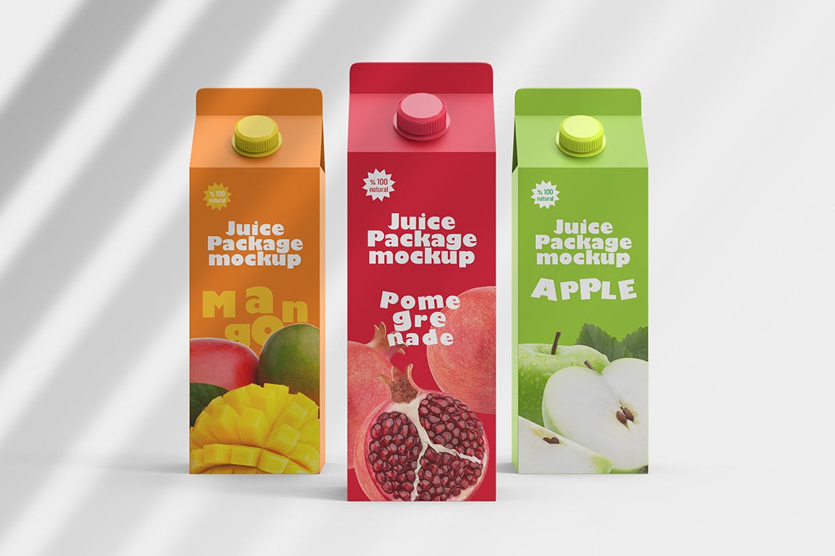 果汁盒产品包装设计样机 Juice Box Mockup 样机素材 第3张