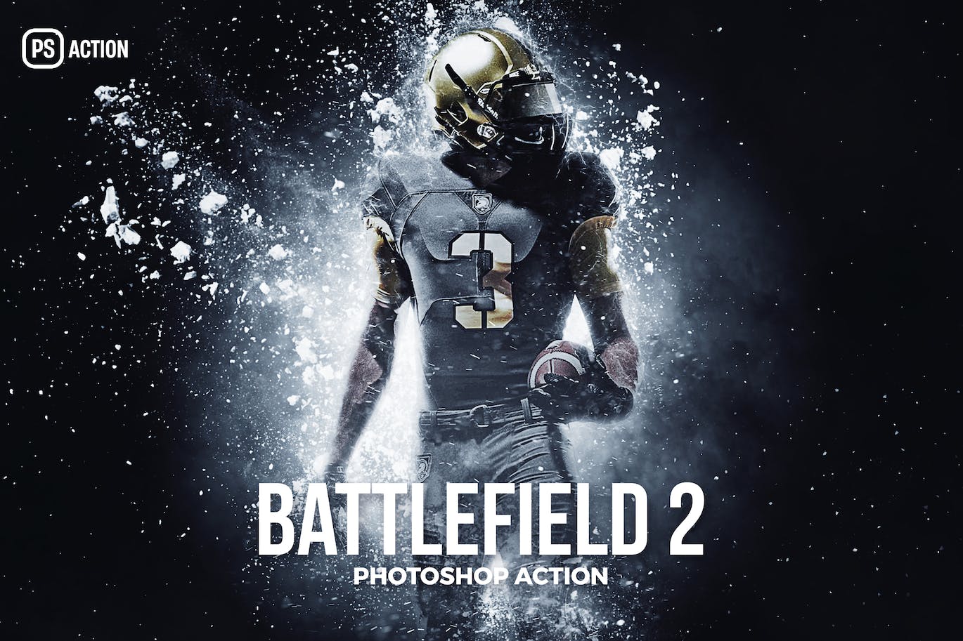 战场碎片效果照片处理Photoshop动作 The Battle field Photoshop Action 插件预设 第1张