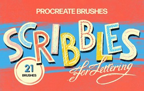 潦草的漫画色彩Procreate笔刷 Scribbles Procreate Brushes