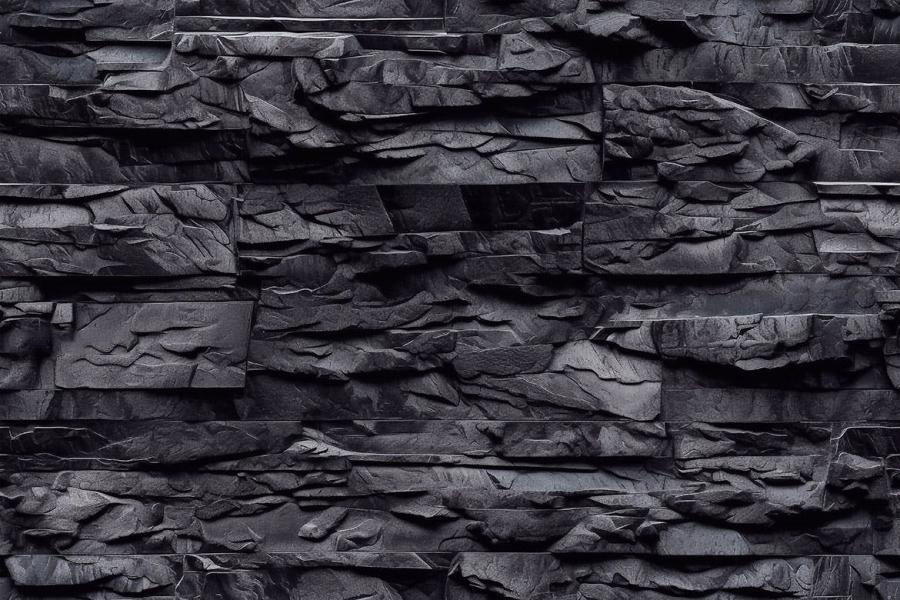 背景素材-3D抽象黑色石头砖墙无缝拼接背景图片素材 图片素材 第4张