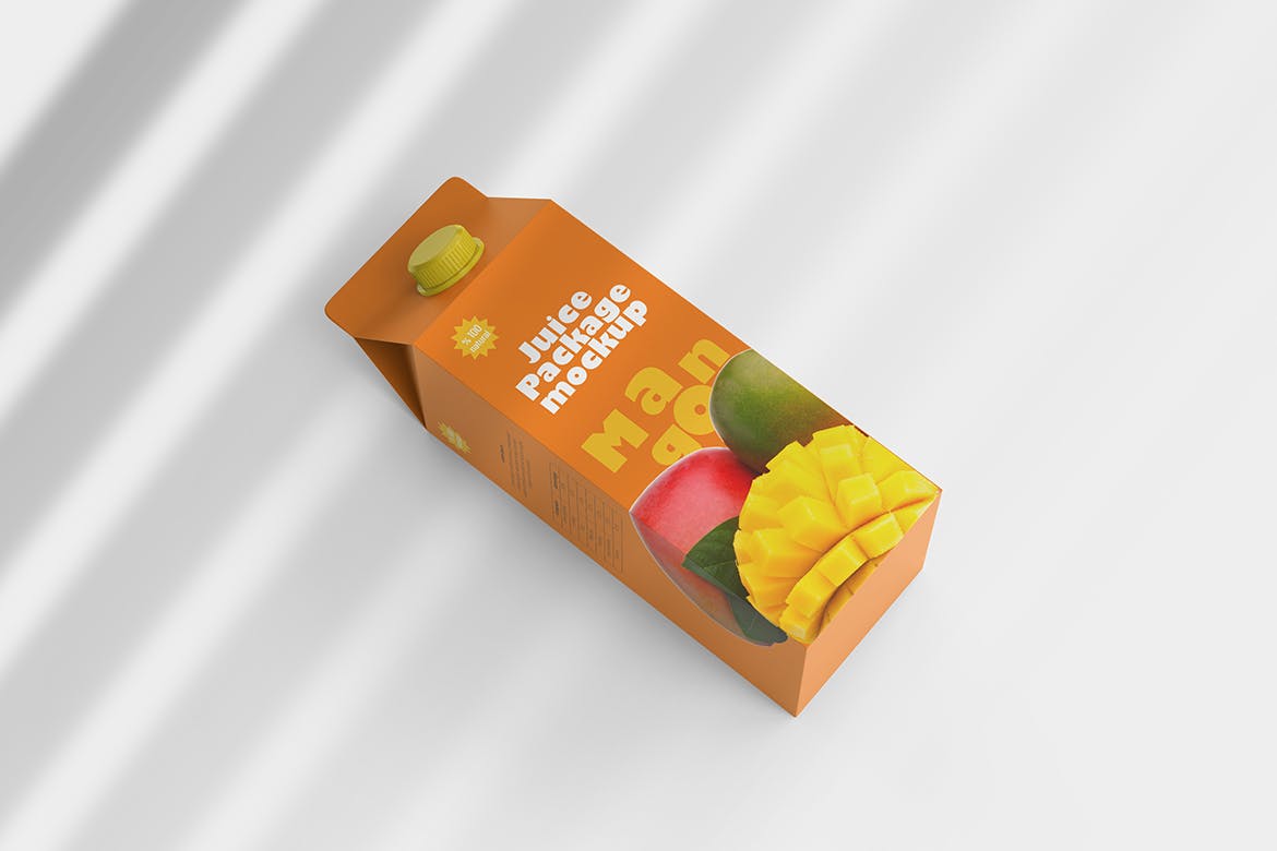 拧盖果汁盒包装设计样机 Juice Box Mockup 样机素材 第6张